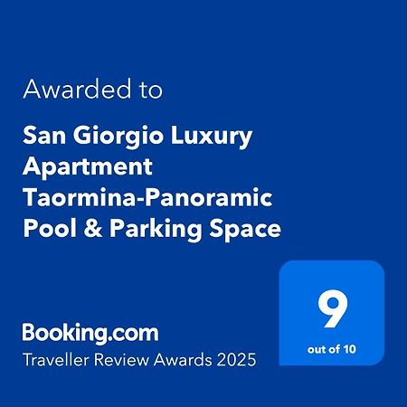 San Giorgio Luxury Apartment Taormina-Panoramic Pool & Parking Space Eksteriør bilde