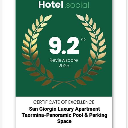 San Giorgio Luxury Apartment Taormina-Panoramic Pool & Parking Space Eksteriør bilde
