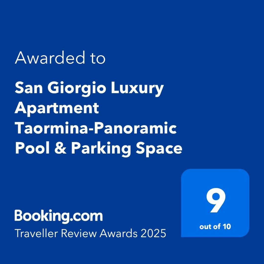 San Giorgio Luxury Apartment Taormina-Panoramic Pool & Parking Space Eksteriør bilde