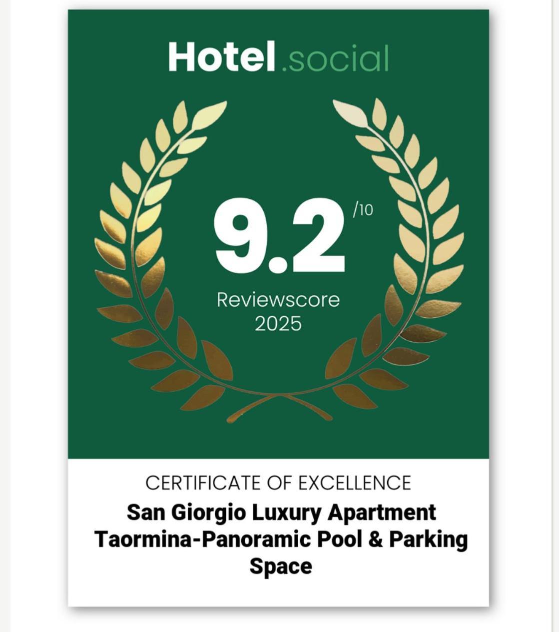 San Giorgio Luxury Apartment Taormina-Panoramic Pool & Parking Space Eksteriør bilde