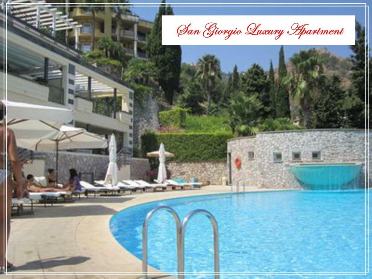San Giorgio Luxury Apartment Taormina-Panoramic Pool & Parking Space Eksteriør bilde